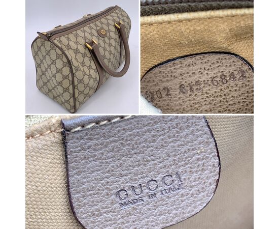 GUCCI Borsa a Mano Vintage in Tela Col. Beige Boston M