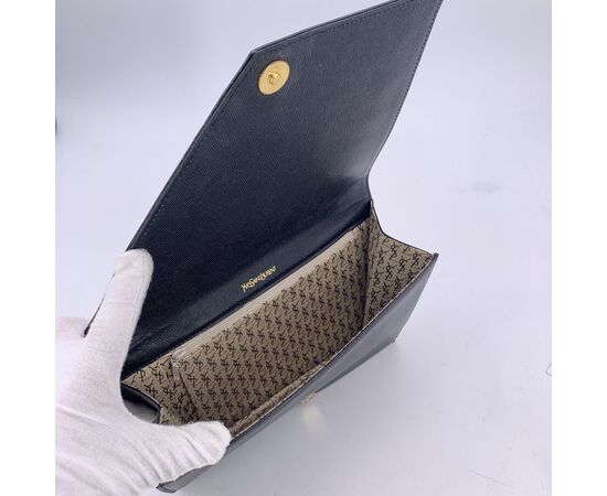 YVES SAINT LAURENT Pochette Vintage in Pelle Col. Nero S