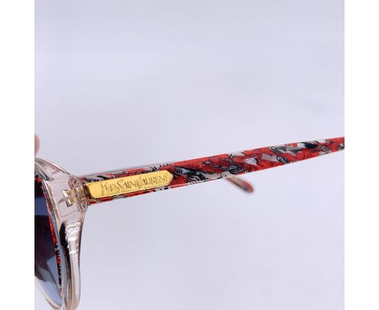YVES SAINT LAURENT Occhiali da Sole Vintage in Acetato Col. Rosso