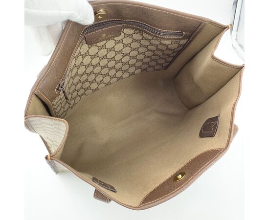 GUCCI Borsa Shopper Vintage in Tela Col. Beige L