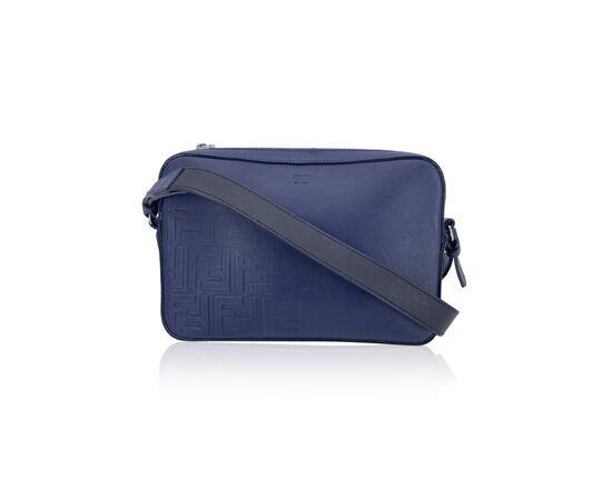 FENDI Borsa a Tracolla in Pelle Col. Blu M