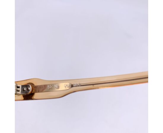 YVES SAINT LAURENT Occhiali da Sole Vintage in Acetato Col. Beige