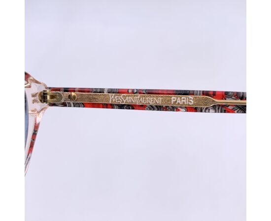YVES SAINT LAURENT Occhiali da Sole Vintage in Acetato Col. Rosso
