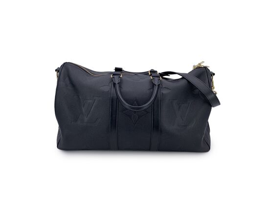 LOUIS VUITTON Borsa da Viaggio in Pelle Col. Nero Keepall L