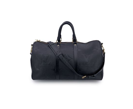 LOUIS VUITTON Borsa da Viaggio in Pelle Col. Nero Keepall L