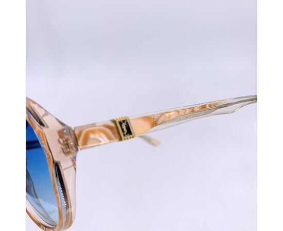 YVES SAINT LAURENT Occhiali da Sole Vintage in Acetato Col. Beige