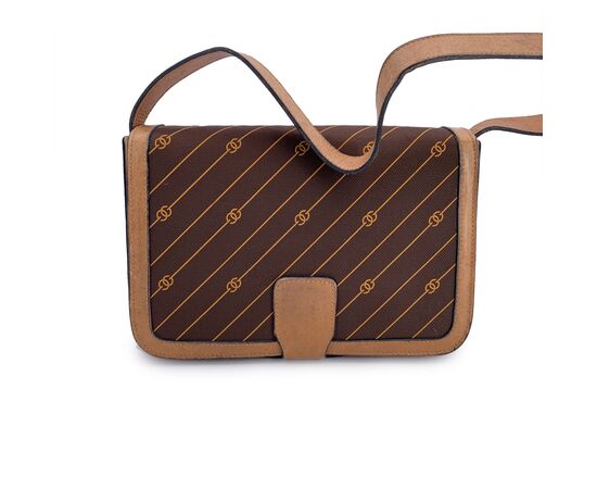 GUCCI Borsa a Tracolla Vintage in Tela Col. Marrone M