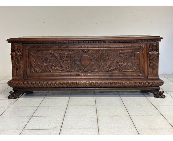 Lombard chest carved first half of 17th century