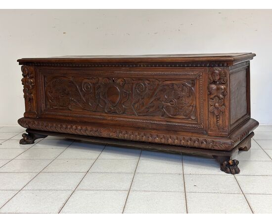 Lombard chest carved first half of 17th century