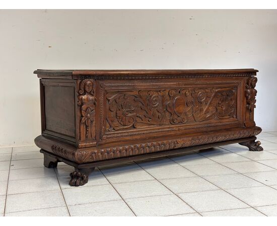Lombard chest carved first half of 17th century