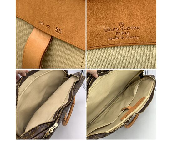 LOUIS VUITTON Borsa da Viaggio Vintage in Tela Col. Marrone Sirius L