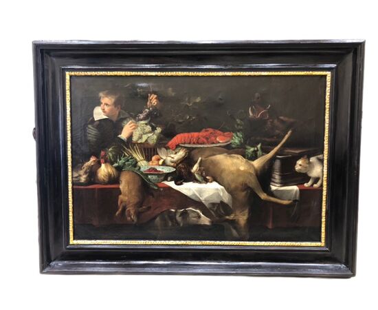 OIL PAINTING ON CANVAS "STILL LIFE"