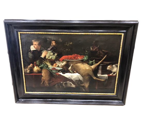 OIL PAINTING ON CANVAS "STILL LIFE"