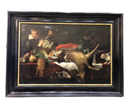 OIL PAINTING ON CANVAS "STILL LIFE"