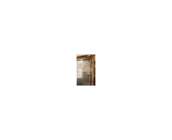 Specchiera in legno dorato