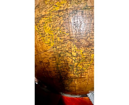 Mappamondo realizzato da A. Minelli per Antonio Vallardi Editore, anni '30