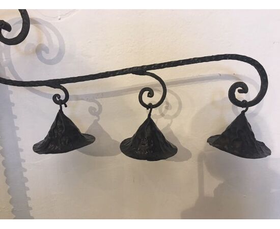 Wrought iron chandelier