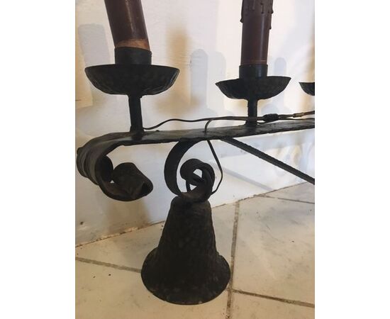 Wrought iron chandelier