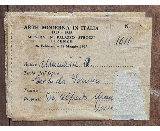 Antonio Mancini 1852-1930 "Gaeta vista da Formia" 1924-25.