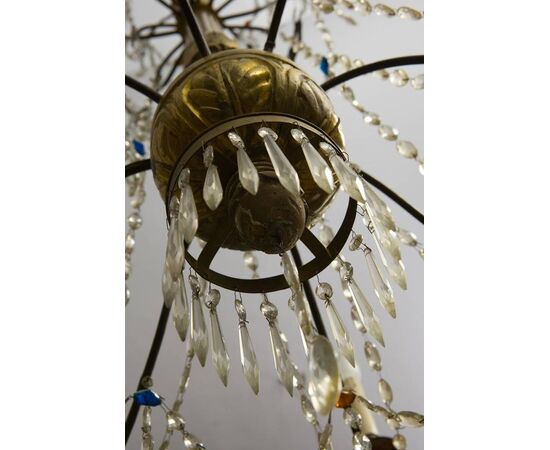 Large Genoese Chandelier from the 18th century - O/5994