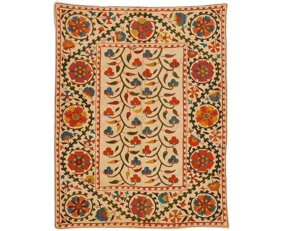 Turkoman SUSANI Embroidered Fabric - B/2411