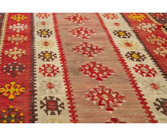 Antique Turkish Kilim Keissary Runner - n.1032