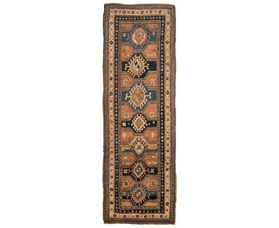 Antique and rare Caucasian GANDJEH runner from private collection no. 141