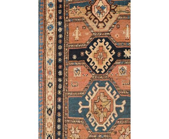 Antique and rare Caucasian GANDJEH runner from private collection no. 141