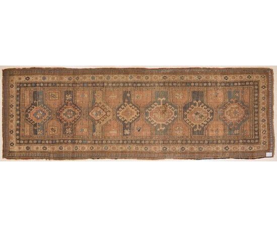 Antique and rare Caucasian GANDJEH runner from private collection no. 141