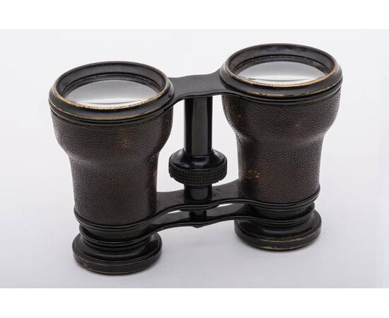 Antique French ISELI binoculars with case - O/2941