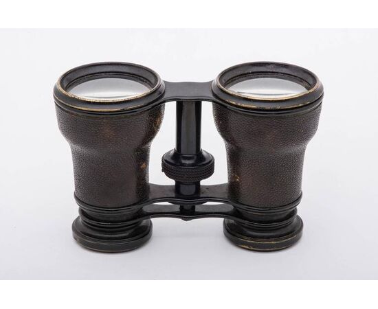 Antique French ISELI binoculars with case - O/2941