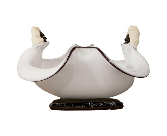 Importante centrotavola-scultura in vetro di Murano firmato Signoretto. - O/4808
