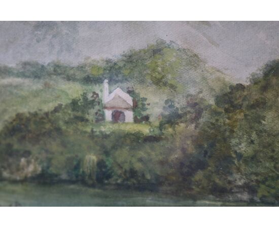 Painting, "Lake Como"