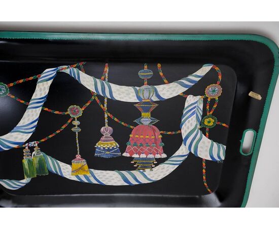 Italian hand-painted tray: for wall or table stand - O/327