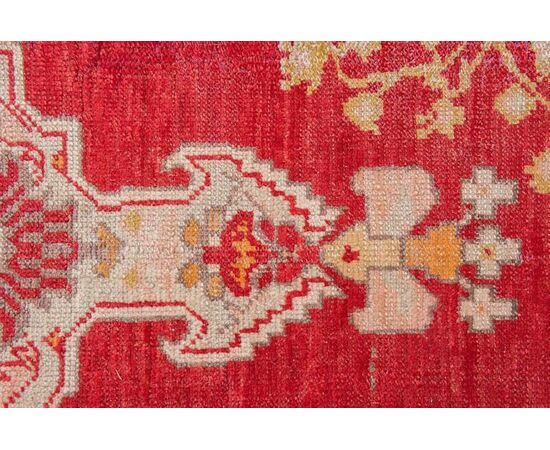 Large antique Turkish Ushak rug (940)
