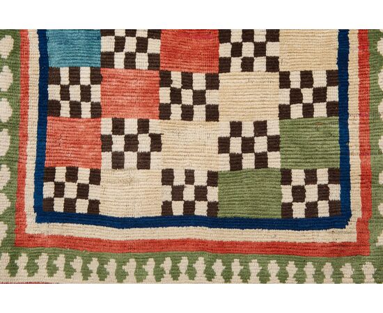Old polychrome Gashgai (Kaskai) nomadic carpet - n.826