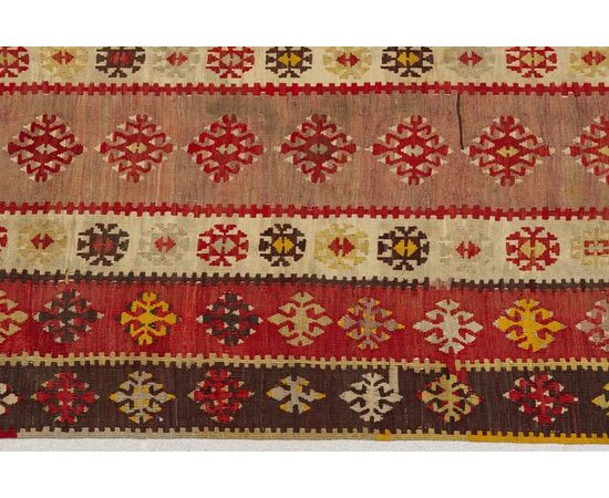 Antique Turkish Kilim Keissary Runner - n.1032