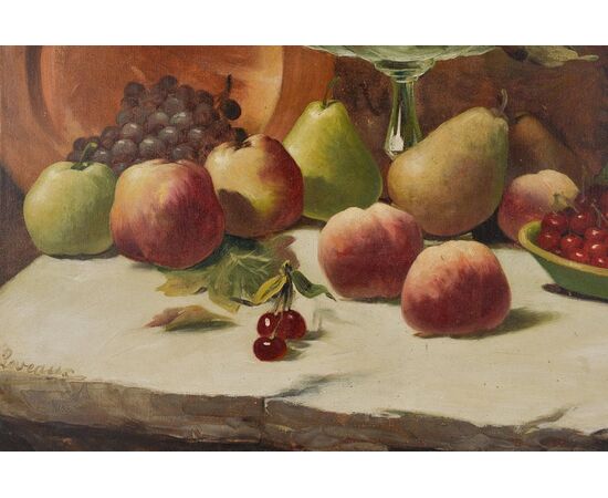 Antique still life oil on canvas - O/7133