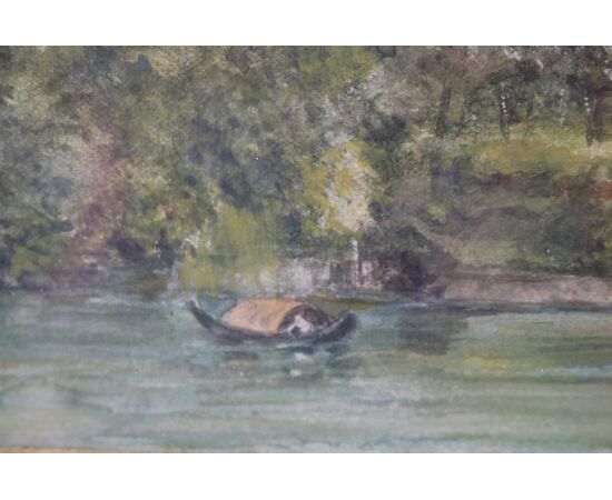 Painting, "Lake Como"