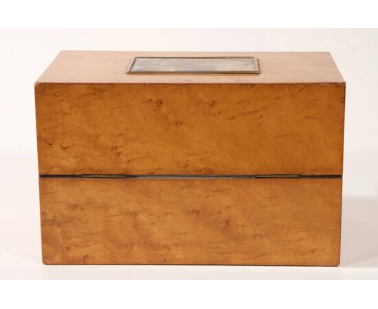 Antique Italian casket with miniature - O/3321