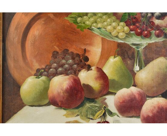 Antique still life oil on canvas - O/7133