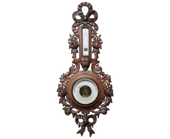 Antique French barometer with love knot - O/7660
