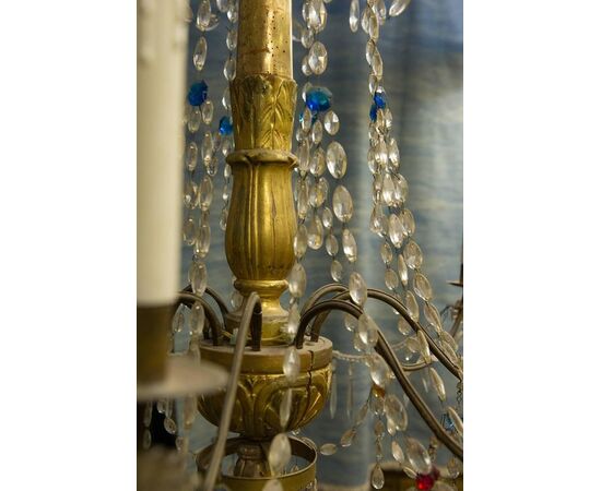 Large Genoese Chandelier from the 18th century - O/5994