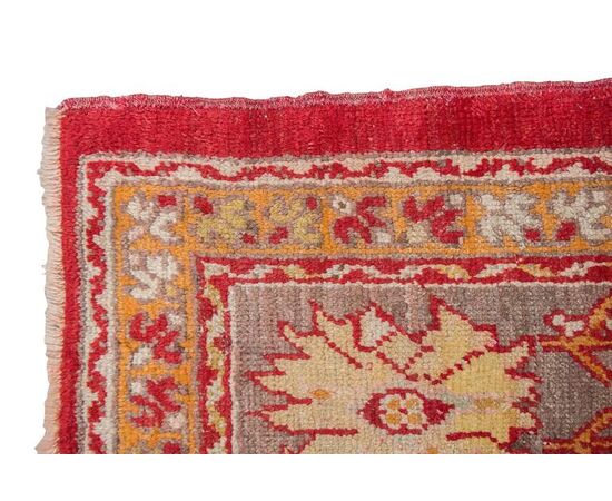 Large antique Turkish Ushak rug (940)