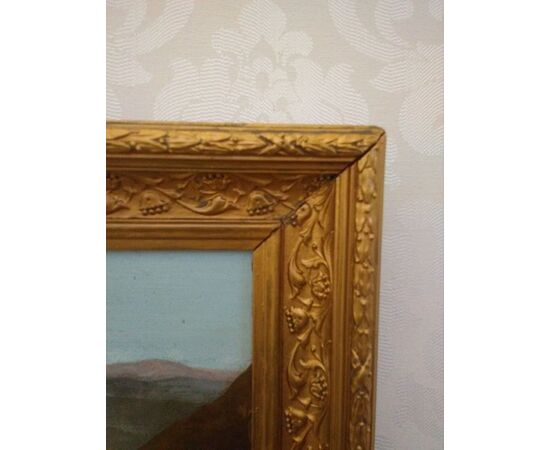 Dipinto, "Paesaggio con castello"