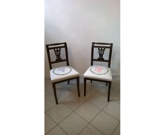 Pair of neoclassical chairs