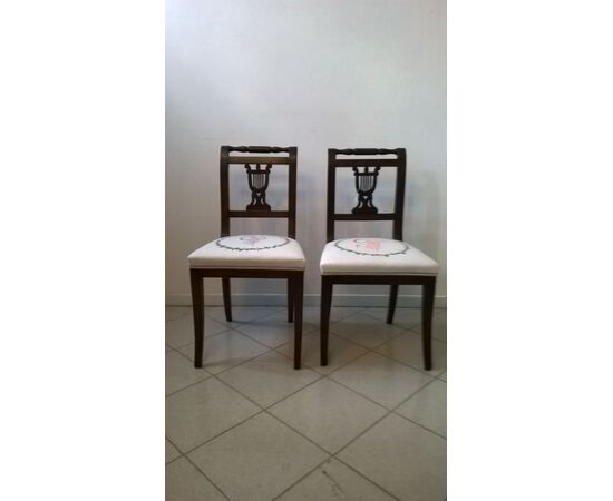Pair of neoclassical chairs
