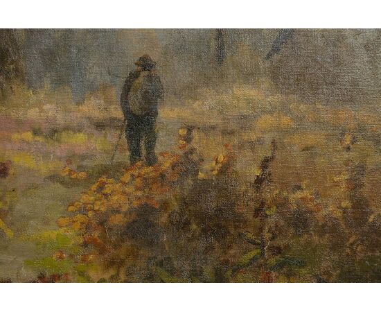 Large French painting "Autumn" dated 1894 - O/4805 -