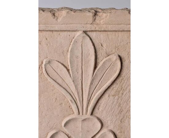 Antique architectural pink stone panel - M/450