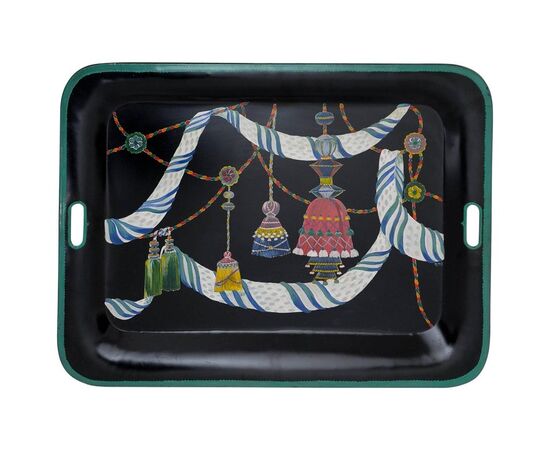 Italian hand-painted tray: for wall or table stand - O/327